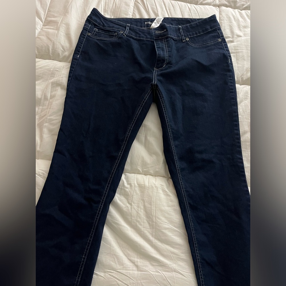 Maurice’s dark wash straight jeans